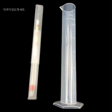 맥주 비중계 3종 세트 밀도 당도 테스터 홈브루잉 와인 양조 측정 3계 비중계 250ml 플라스틱 측정통, 1개