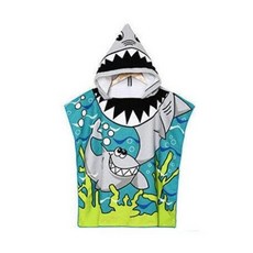 어린이 샤워가운 상어 어린이비치타월 후드샤워가운