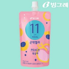 빙그레 11kcal 곤약젤리 복숭아 130g 젤리, 10개