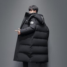 BLUWANG 長版連帽羽絨服