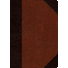 (영문도서)ESV Large Print Wide Margin Bible (Trutone Brown/Cordovan Portfolio De... Imitation Leather, Crossway, English, 9781433562457