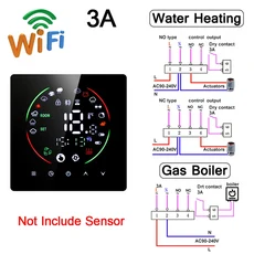 Tuya 스마트 홈 온도 조절기 전기 난방 컨트롤러 가스 보일러 TRV 용 WIFI 따뜻한 바닥, 01 안심배송