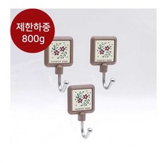 HK 컨츄리 사각 후크 브라운 S 3개입 iam+19745jA, 1개