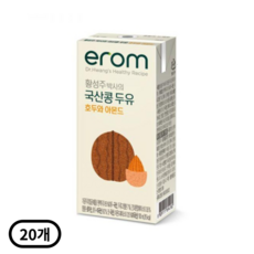 이롬 황성주박사의 국산콩 두유 호두와 아몬드, 190ml, 20개