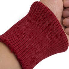 글로아픽 밑단패딩 니트 다리 소맷부리 손목밴딩 수선, H. 빨간색