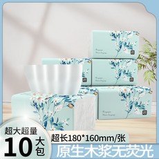 XingyunJia 原生木漿無螢光加長加厚五層餐巾紙 360抽/包, 1個, 優雅風【10包】真大包