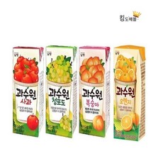 남양 과수원 복숭아 190mlx24 /청포도 사과 오렌지, 190ml, 24개