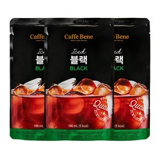카페베네 커피파우치 블랙, 190ml, 10개