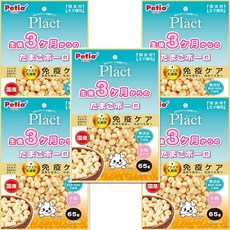 [Amazon.co.jp (Petio) 한정] 페티오 프랙트 생후 3개월부터 달걀 보로 65g×5개, 65g, 5개