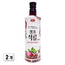 생기석류베이스 광야음료베이스 광야 생기석류 베이스 970ml X2 석류베이스, 2개