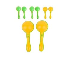 딸랑 귀여운 소리를 내며 연주하는 마라카스 X 4쌍, 레리 써클마라카스, 옐로우