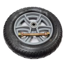 동그라미캐스터 13인치 3.25-8 흑발포 국내생산 펑크없는 바퀴 샤프트 포함, 1개