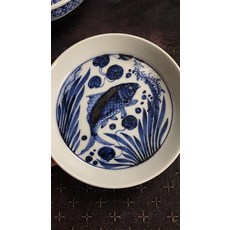 青花魚藻紋壺承, 商品主圖, 1個