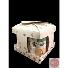 順心 紙紮飼料 手提禮盒, 1個, 紙紮寵物禮盒, N/A
