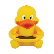 Annie 寶寶洗澡水溫計 沐浴玩具 動物造型 適用於 34-44°C 水溫, 黃色小鴨