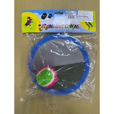 鐵人文具 黏巴球組，戶外親子互動玩具，提升手眼協調，安全無毒材質，輕巧易攜帶, 1個, 藍色