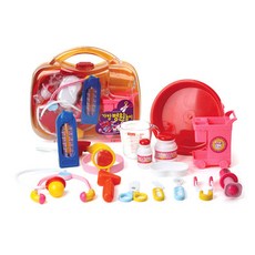 한립토이즈 가방 병원놀이 의사놀이 청진기 세트, 1개