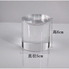 高透壓克力磚 方磚 圓磚 化妝品珠寶飾品展示道具 陳列收納攝影道具, 透明圓柱5*6公分