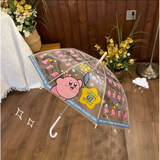 별의커비 투명 우산 휴대용 접이식 양우산 자동 선물