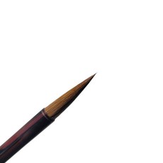 문항명필 서예 캘리그라피 동양화 붓펜 붓 족제비털 박달나무 낭호필, 1개, 소