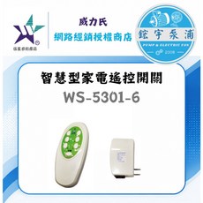 威力氏 WS-5301-6 無線遙控開關 家電插座, 1台, WS-5301-6 *一台主機