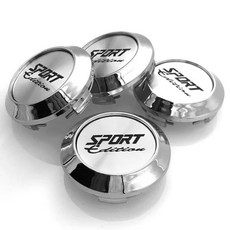 Enkei Rpo1 rays용 스포츠 림 60mm 자동차 휠 센터 캡 4 개 VOLK SSR 허브 방진 커버 검정 4개, [01] 실버 × 4개