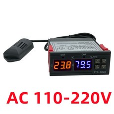 부화기 계란부화기 달걀부화기 병아리부화기 인큐베이터듀얼 디지털 온도 조절기 온도 습도 제어 STC-3028, 01 110-220V, 1개