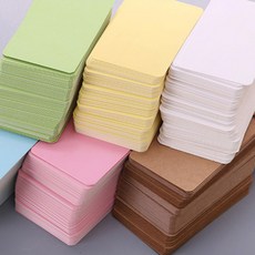 다용도 고급 예쁜 컬러 무지 단색 솔리드 켄트지 사각 종이 미니 메시지 메모 단어 공부 학습 카드 다꾸 메모지 명함지 녹색 그린 100p