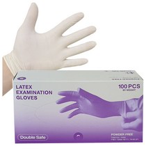 라텍스 진료용 장갑 100매입 비멸균 (병원납품용), L, 1개
