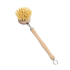 무쇠팬 주물팬 세척솔 바베큐 우드 브러쉬 청소솔, 1개