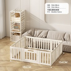 簡約嬰兒遊戲圍欄爬爬墊防護欄地上爬行室內兒童寶寶護欄柵欄客廳, 極簡圍欄10中片+1大片+1門:一套