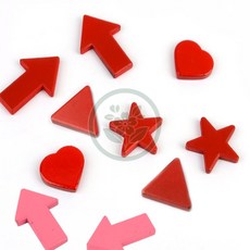 배들 디자인 화이트보드 자석 2P 화살표 현관문자석, 별