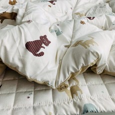 레오나 먼지없는 세미 마이크로 알러지케어 이불 키즈 초등학생이불 어린이 이불, 블루