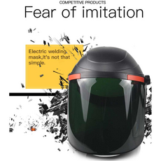 용접헬멧 용접 캡 쉴드 헬멧 용접기 마스크 용접 보호 캡 용접 안경 uv 저항 용접 도구, 1개