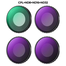 K&F CONCEPT DJI 오즈모 5 4용 드론 필터 키트 UV CPL ND8 블랙 미스트 1/4 카메라, 01 CPL ND8 16 32