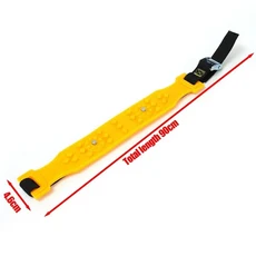 자동차 스노우 체인 겨울 오토바이 자전거 타이어 미끄럼 방지 황소 힘줄 스틸 네일 길이 조절 가능 비상, 1pcs, 1개