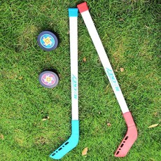 어린이 입문 훈련용 롱 아이스 하키 아동용 하키채 잔디, E. 84CM 레드 블루 아이스하키 퍽 0.27kg