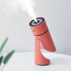 darlisex 미니 가습기 무소음 사무실 가습기 스마트멸균가습기 JSQ007, 핑크, 무선판