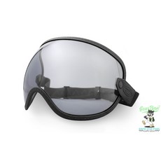 EVO 山車帽風鏡 復古越野安全帽護目鏡 防風全包式設計 多色鏡片選擇, 1個, 現貨--黑化邊帶暗色