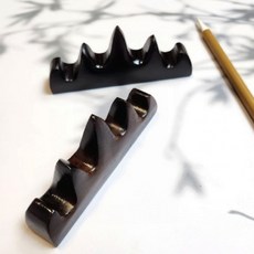 원목 붓받침대 서예 캘리그라피 거치대 책상 문방구 정리 보관, 1개