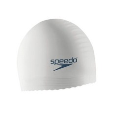 스피도 Speedo 수영 모자 라텍스 깃발 블랙 452237, 하나의 사이즈 452237, 화이트