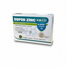 鋅禦力胺基酸螯合鋅膠囊食品 60粒，提升吸收率，增強體力，維持皮膚健康, 1個, 60顆