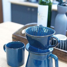 간편하게 전기없이 쓰는 로얄블루 드리퍼 2P세트 dok+0253OH, 머그컵 추가