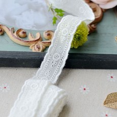 2 cm 와이드 화이트 코튼 중공 수 놓은 프린지 리본 꽃 패브릭 레이스 아플리케 diy 바느질 트리밍 드레스 guipure 장식, 모델, 1개