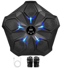 성인 아동용 음악 복싱 머신 훈련 장비 스마트 블루투스 펀칭 트레이너 장갑 포함 가정용 실내 운동 트레이너 157429, 성인 아동용 음악 복싱 머신, 훈련 장비 스마트 블루투