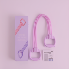 핏올데이 남녀공용 요가 필라테스 스트레칭 밴드, 188개, 뮤트 퍼플