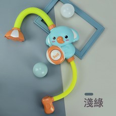 寶寶洗澡戲水神器 趣萌考拉大象電動噴水花灑嬰幼兒1-5歲浴室玩具, 1個, 藍-電動大象花灑玩具【OPP袋】:一個