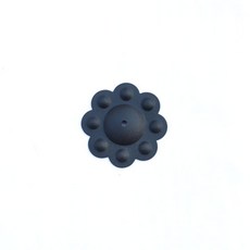 옛날국화꽃장식 6-9 블랙 지름22mm, 1개
