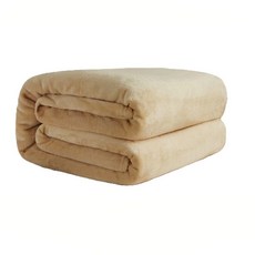 柔軟透氣法蘭絨寵物毯 - 寵物毛毯 寵物睡毯 法蘭絨毯 寵物被子 小毯子, 米色, 1個