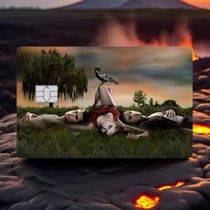 뱀파이어 일기 카드 스킨 스티커 은행 방수, 1개, 9. z6